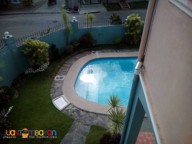 House and Lot in Bf Resort Village Las Pinas Corner Lot with Pool