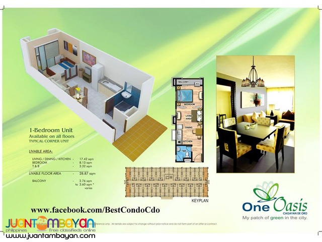 One Oasis Condominium near Lim Ketkai Center Cagayan de Oro
