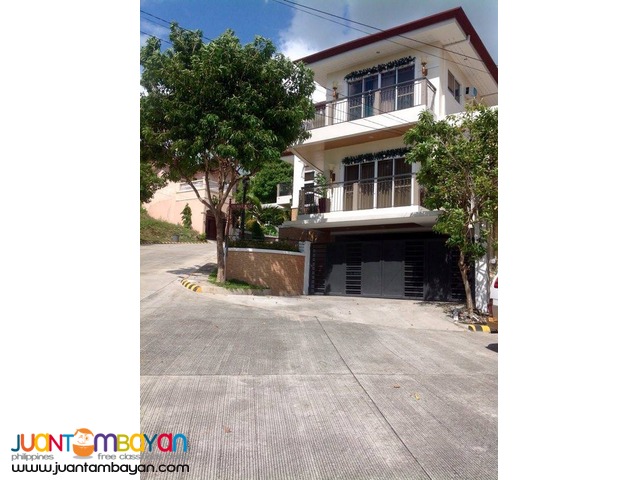 Fully furnished Overlooking 3storey house and lot for sale
