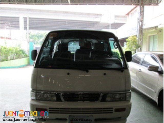 Nissan Urvan (white) for rent