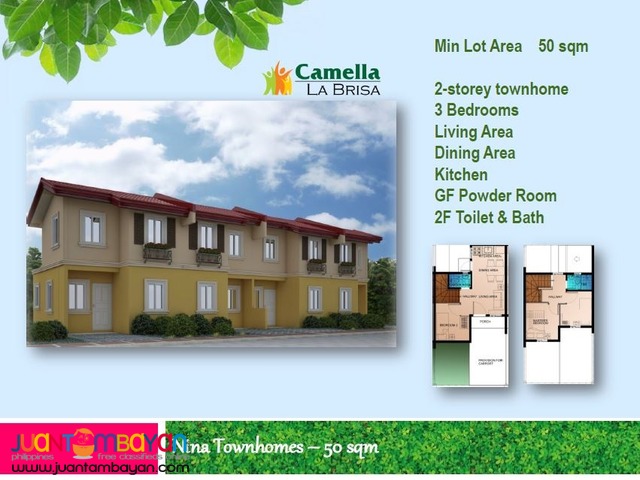 townhouse with 3 bedrooms for sale in camella lapu lapu