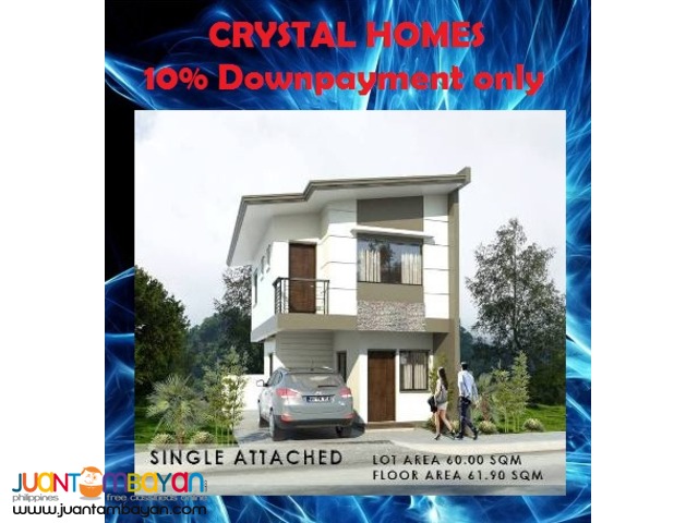 3bedroom house for sale Crystal Homes San Mateo,Rizal fully finished 