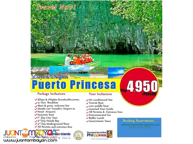 Puerto Princesa in 3 days and 2 nights stay. 