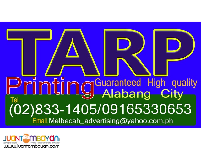 Melbecah Advertising Services - Quality Tarpaulin Printing Alabang