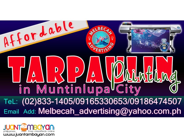 Melbecah Advertising Services - Quality Tarpaulin Printing Alabang