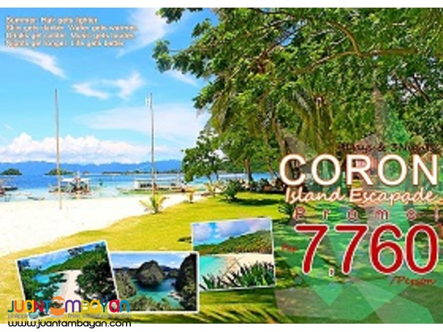  Visit coron escape the city & Hop to the Paradise,  