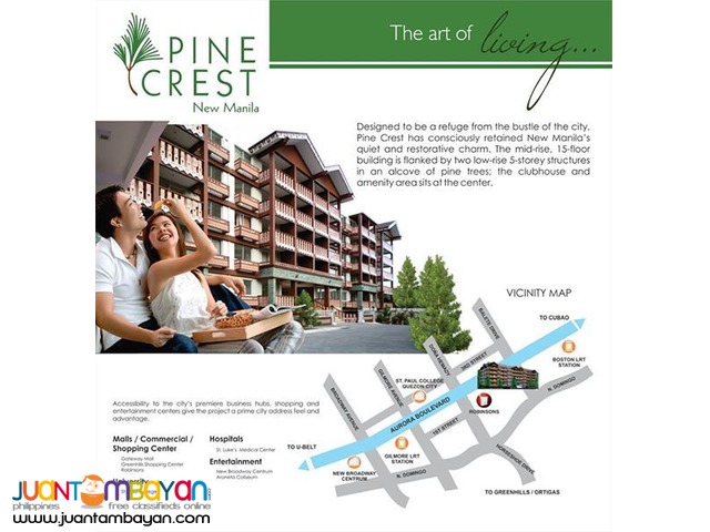 Pine Crest Condominium Beside Robinson's Magnolia Quezon City