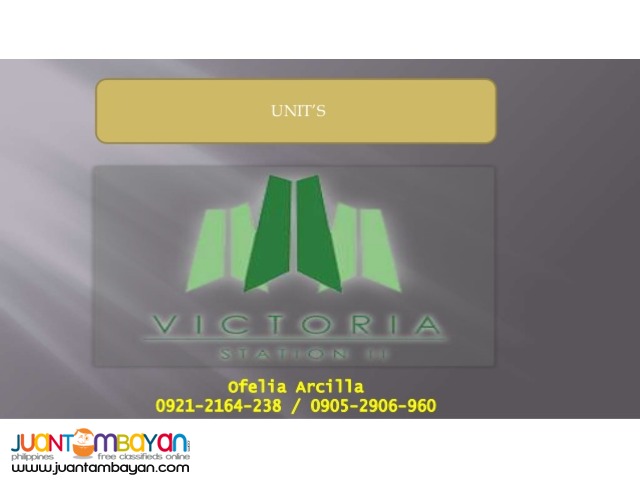 Victoria Sports Tower station 2 - Pre Selling/Rent to own