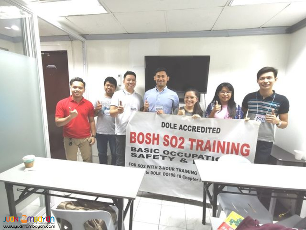 BOSH Training Safety Officer 2 DOLE Accredited Training Weekend
