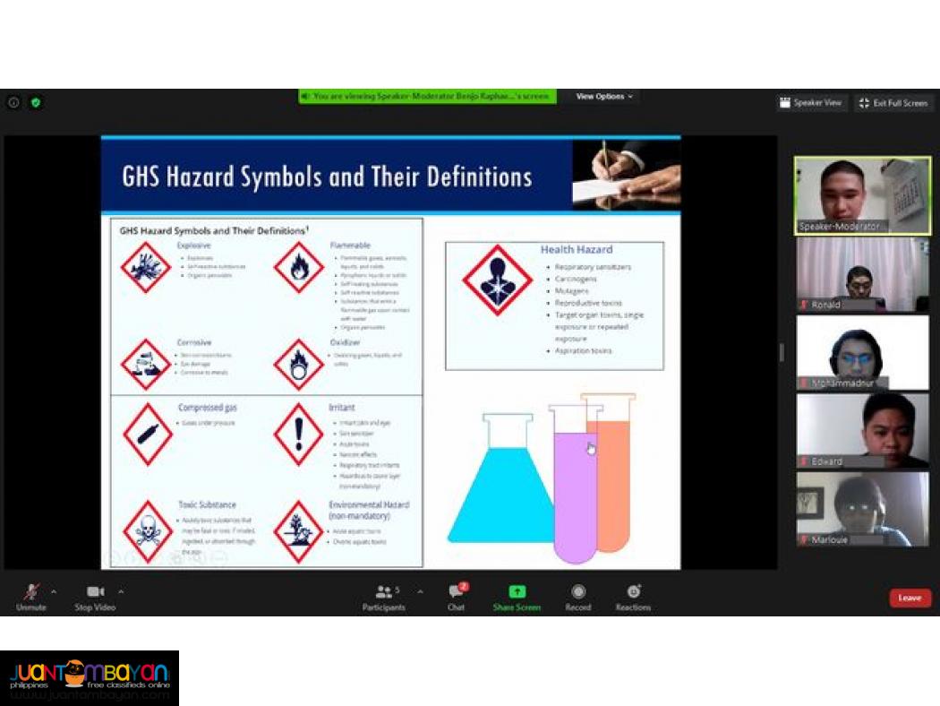 BOSH Training DOLE Accredited Safety Officer Training SO2 Training