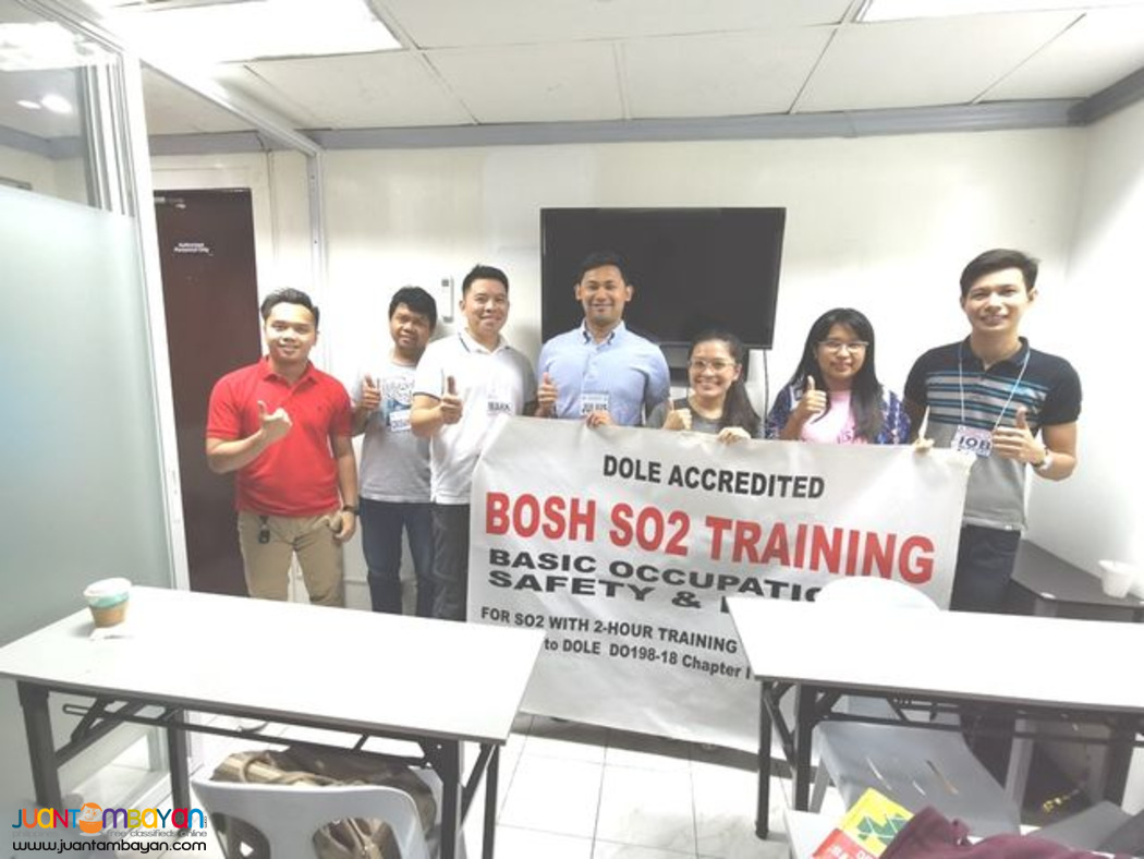BOSH Training SO2 Training DOLE Safety Officer Training Face-to-face