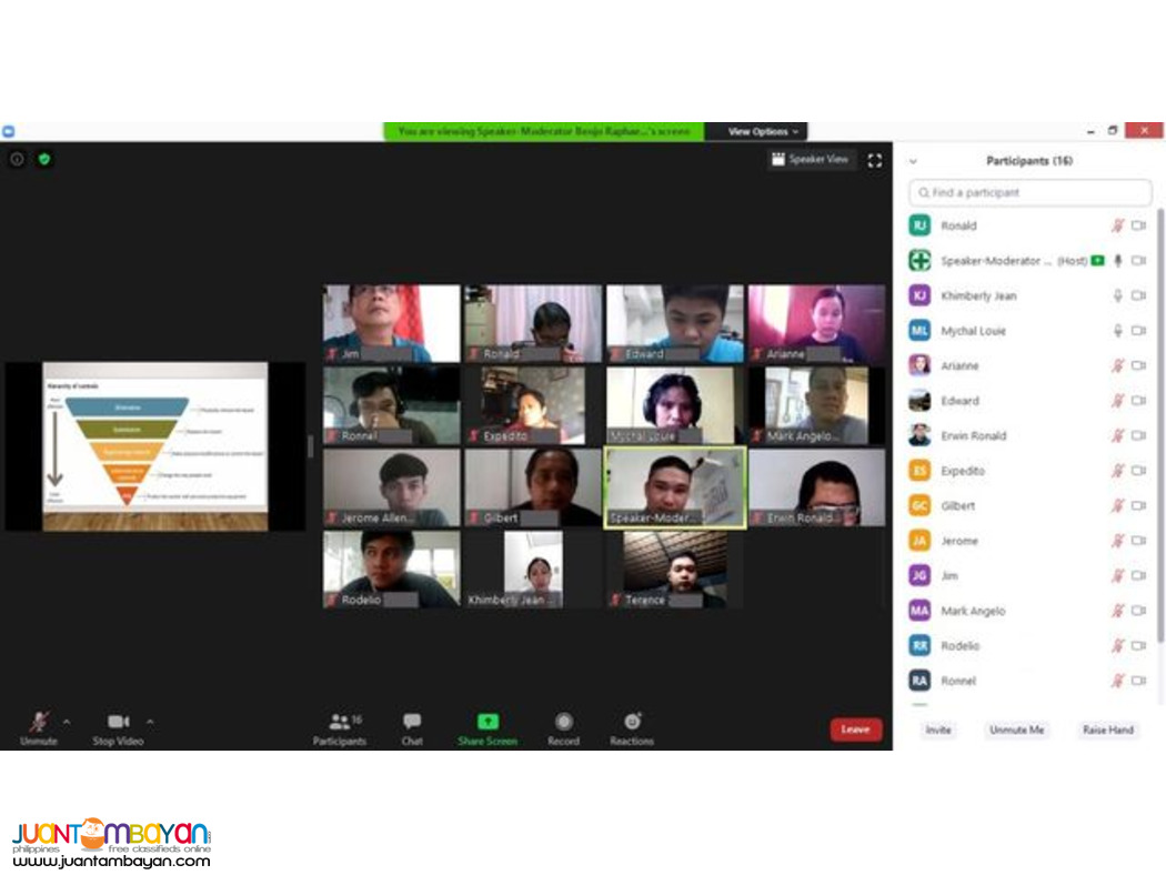 Online Safety Officer 3 Training Online LCM SO3 Training DOLE Online