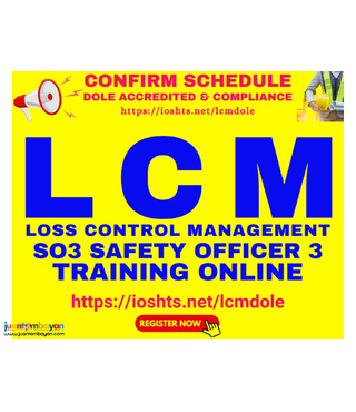 Online Safety Officer 3 Training Online LCM SO3 Training DOLE Online
