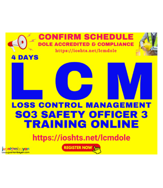 Online Safety Officer 3 Training Online LCM SO3 Training DOLE Online