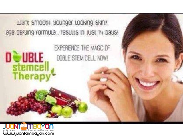doublle stemcell for younger skin and healthy body
