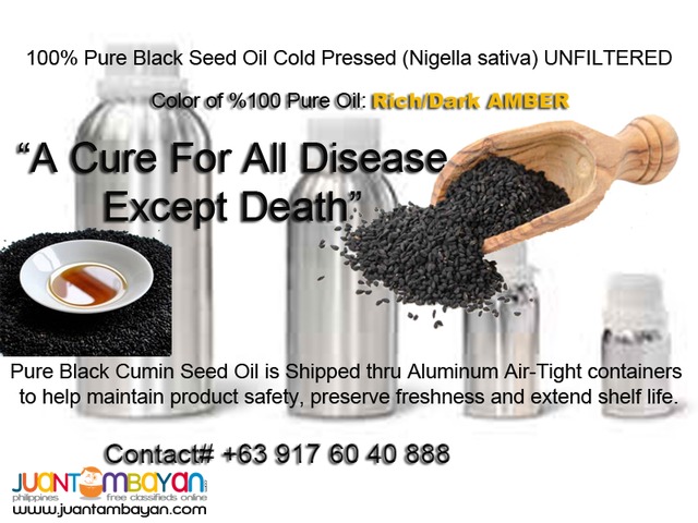 100% Pure Black Seed Oil Cold Pressed (#Nigella sativa) 521ML