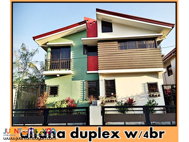 aitana duplex house and lot w/4br near pilar las pinas city