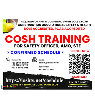COSH Training Safety Officer 2 Training PCAB DOLE Training for AMO STE