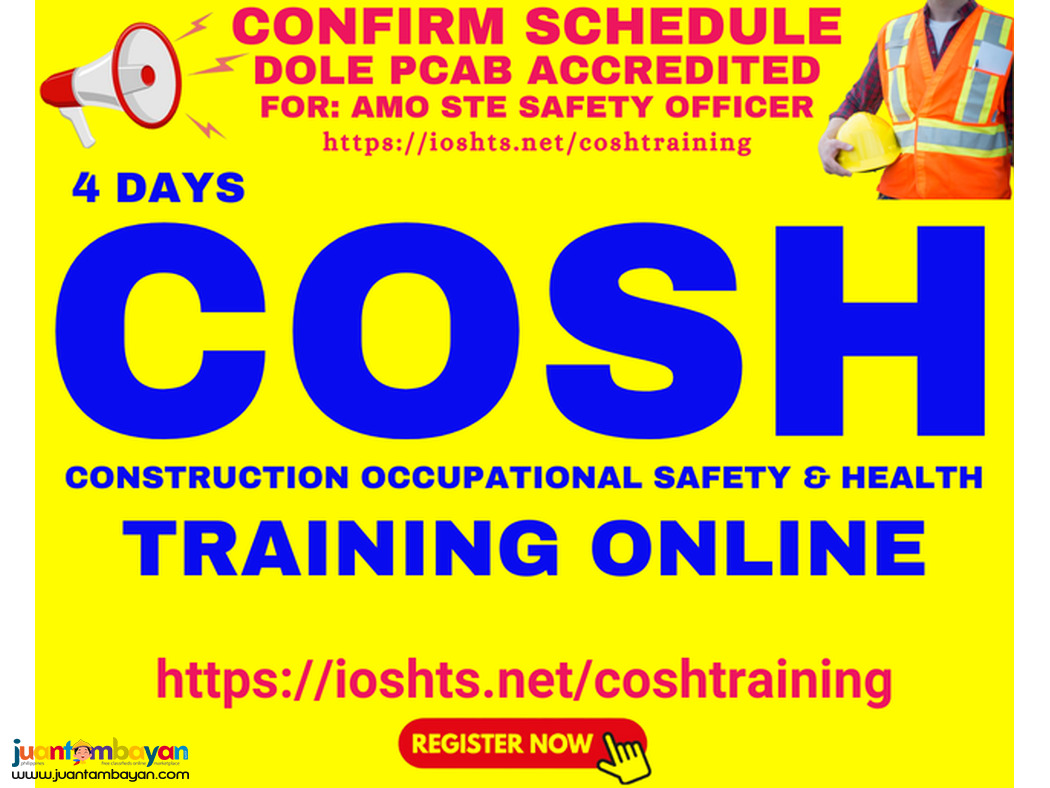 COSH Training Online Required for AMO STE Safety Officer Compliance