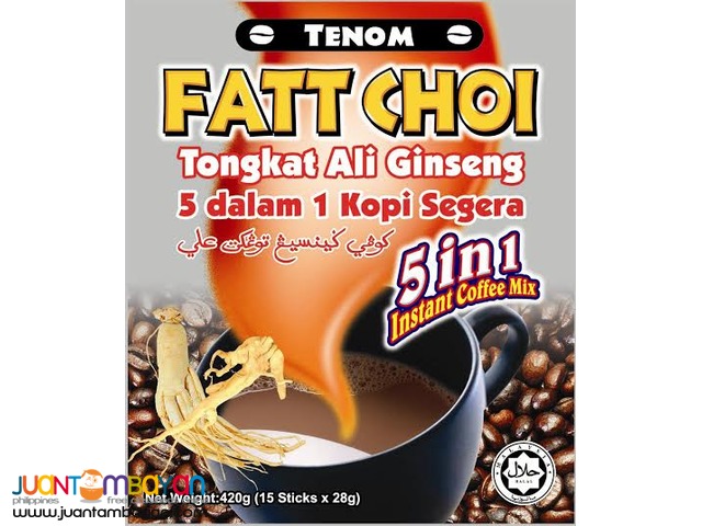 Coffee Mix: 5in1 Coffee Mix, Tongkat Ali, Malunggay