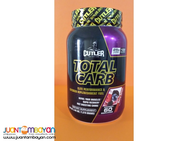 Total Carb Glycogen replacement Cutler Nutrition 3,7 lb 60s Total Carb Glycogen replacement Cutler Nutrition 3,7 lb 60s