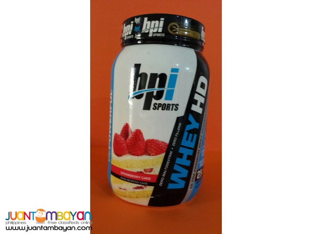 BPI Sports whey Hd Whey protein 2lb Strawberry cake  