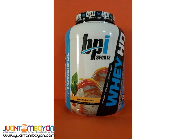 BPI Sports whey HD Whey protein 4.5 lb Vanilla caramel