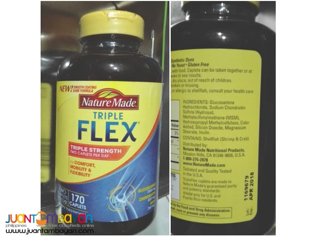 Nature Made TripleFlex Triple Strength* caplets 170 caplets Nature Made TripleFlex Triple Strength* caplets 170 caplets