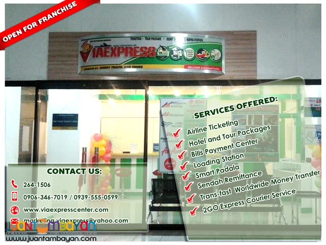 Patok na Negosyo sa 2016, Ticketing Center at Viaexpress Franchising Patok na Negosyo sa 2016, Ticketing Center at Viaexpress Franchising