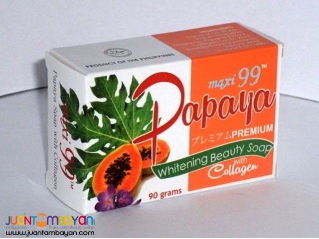 Papaya Whitening Beauty Soap with Collagen