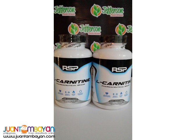 RSP NUTRITION  L-Carnitine, 120 softgels Free Shipping