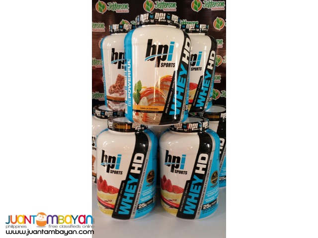 BPI Sports:Whey-HD Whey protein 4.5lb  Vanilla caramel,