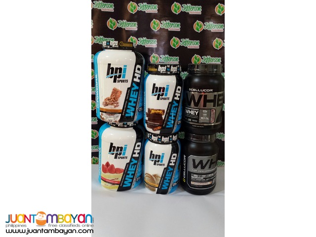 Assorted Whey Proteins with assorted flavors 2 & 5 lb