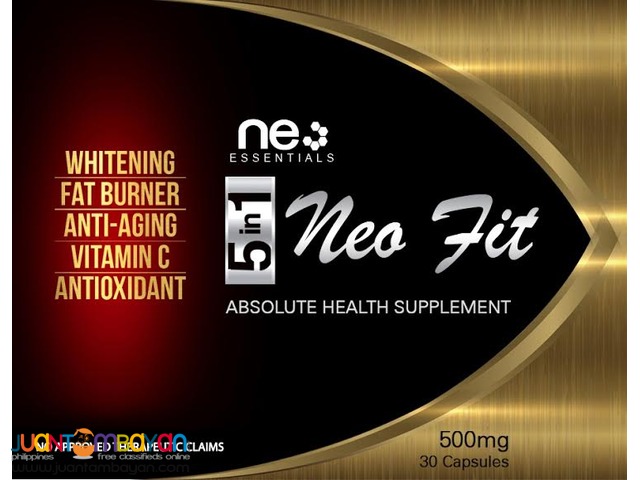 Food Supplement: 5in1  Whitening, Fat burner, Anti-aging