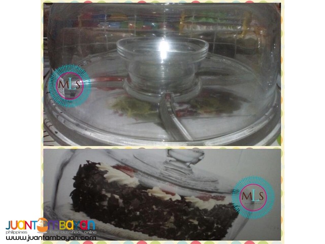 Cake stand with glass cover Cake stand with glass cover