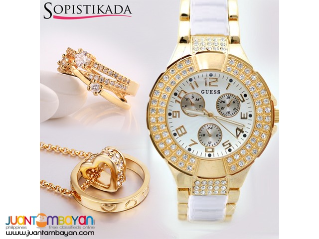 Sopistikada 18k Gold Plated Elegance Zircon Set