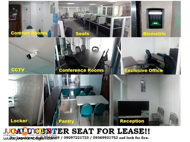 NEWLY BUILT Call Center Seat for Lease 