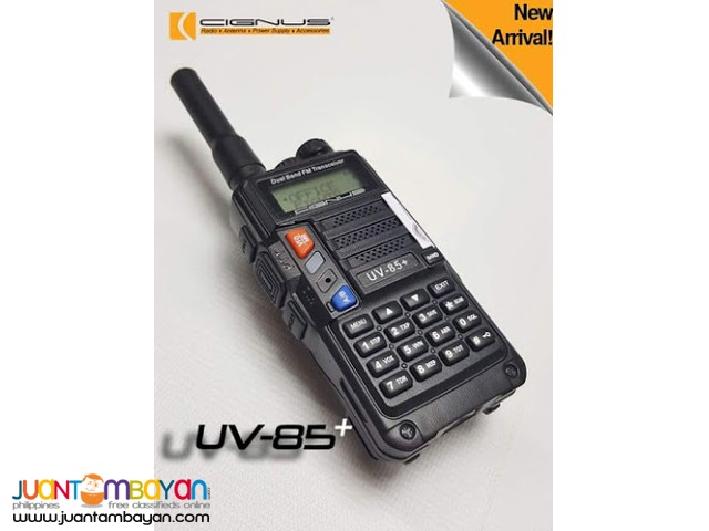 Portable two way hand held Cignus radio UV-85+ PLUS (New Model)