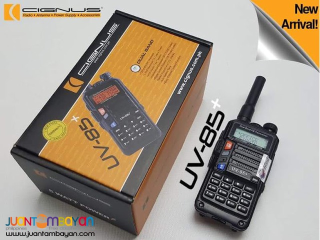 Portable two way hand held Cignus radio UV-85+ PLUS (New Model)