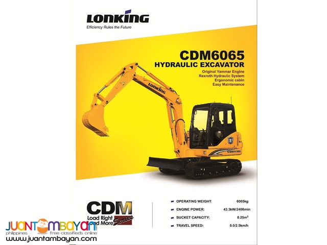 BRAND NEW CDM 6365 Hydraulic Excavator