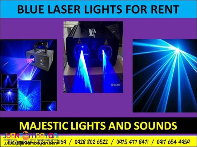 Blue Laser Lights For Rent