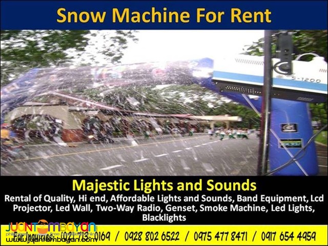 Snow Machine For Rent