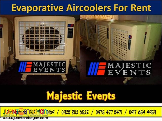 Evaporative Aircoolers for Rent