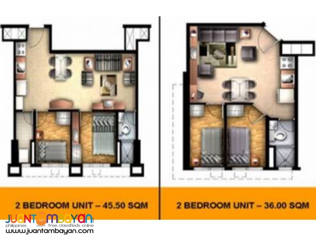 NO DOWNPAYMENT 2 Bedroom Condo Units for Sale in Mandaluyong