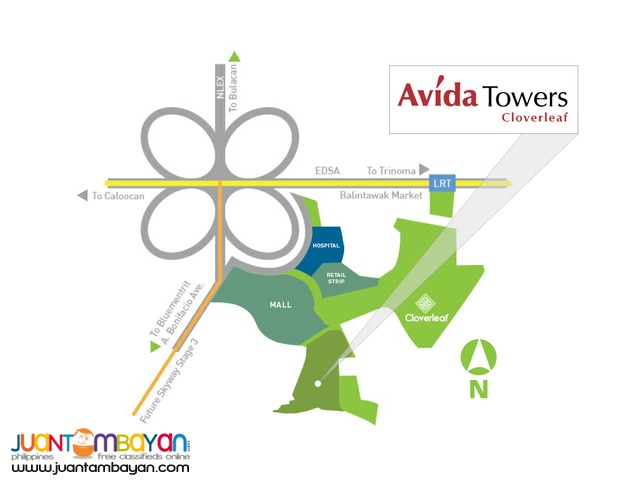 pre sell Avida Towers Cloverleaf QC Philippines