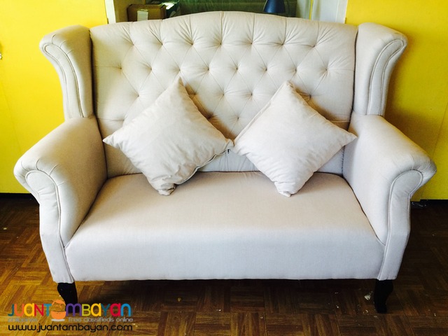 Benhur 2-Seater Event Couch For Rent (Cream)