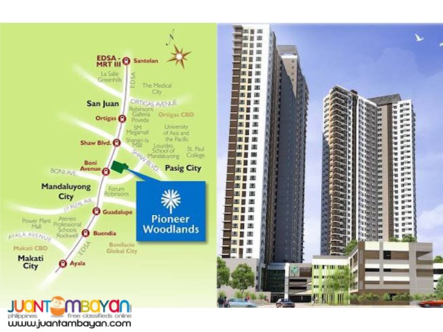 Affordable 1 Bedroom Condo Units for Sale PIONEER WOODLANDS