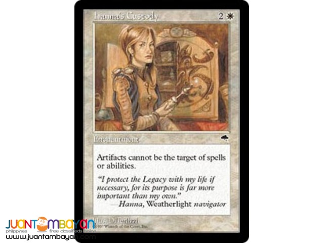 Hanna's Custody (Magic the Gathering Trading Card Game) 