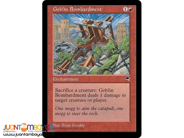 Goblin Bombardment (Magic the Gathering Trading Card Game) Goblin Bombardment (Magic the Gathering Trading Card Game)