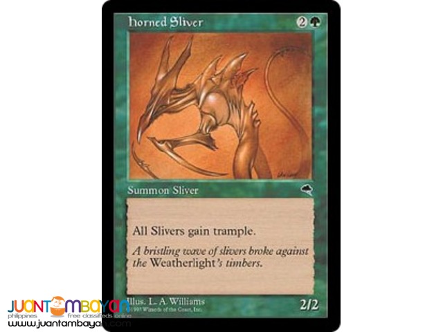 Horned Sliver (Magic the Gathering Trading Card Game) 